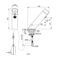 Ideal Standard SensorFlow - Mitigeur de lavabo à capteur sans mélangeur, alimentation secteur, chrome A7557AA