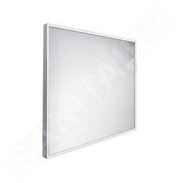 Nimco Miroirs - Miroir avec éclairage LED, 600x600 mm, aluminium ZP 13066