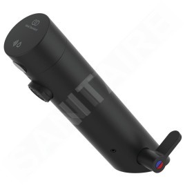 Ideal Standard SensorFlow - Mitigeur de lavabo à capteur avec mélangeur, alimentation depuis pile, noir satiné A7559XG