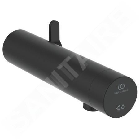 Ideal Standard SensorFlow - Mitigeur de lavabo à capteur avec mélangeur, alimentation secteur, noir satiné A7564XG