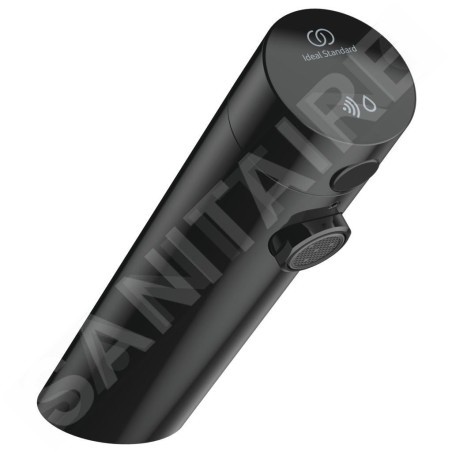 Ideal Standard SensorFlow - Mitigeur de lavabo à capteur sans mélangeur, alimentation réseau, onyx noir A7557B3