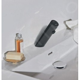 Ideal Standard SensorFlow - Mitigeur de lavabo à capteur avec mélangeur, alimentation depuis pile, onyx noir A7559B3