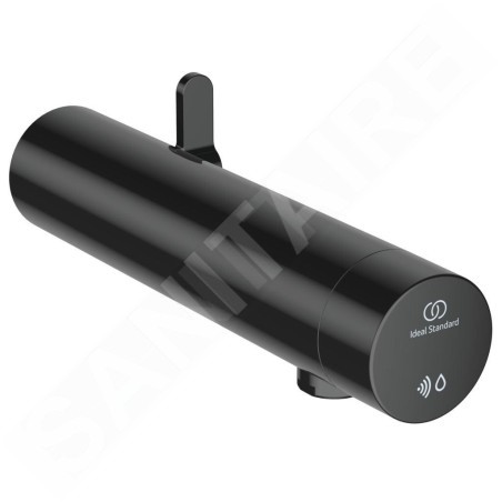 Ideal Standard SensorFlow - Mitigeur de lavabo à capteur avec mélangeur, alimentation depuis pile, onyx noir A7563B3