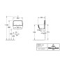 Villeroy & Boch O.novo - Vidoir suspendu 46x35 cm, CeramicPlus, blanc alpin 691201R1