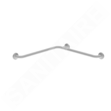 Sanela Poignées - Poignée 76 x 76 cm, d’angle, blanc SLZM 17W