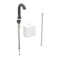 Geberit Piave - Commande électronique de chasse d'eau, alimentation par pile, easy to clean, noir mat 116.163.14.1