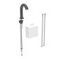 Geberit Piave - Mitigeur électronique de lavabo, alimentation par pile, easy to clean, noir mat 116.164.14.1