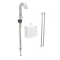 Geberit Piave - Mitigeur électronique de lavabo, alimentation par pile, easy to clean, inox brossé 116.164.SN.1