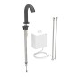 Geberit Piave - Mitigeur de lavabo thermostatique électronique, alimentation secteur, easy to clean, noir mat 116.167.14.1