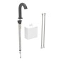 Geberit Piave - Mitigeur de lavabo thermostatique électronique, alimentation par piles, easy to clean, noir mat 116.168.14.1