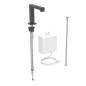Geberit Brenta - Vanne électronique de lavabo, alimentation  secteur, easy to clean,noir mat 116.171.14.1