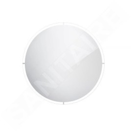 Nimco Miroirs - Miroir avec éclairage LED, 800 mm, aluminium ZP 24002R