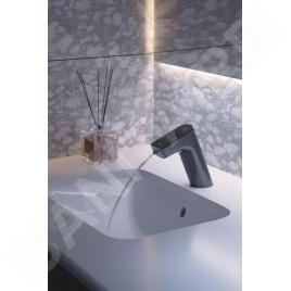 Ideal Standard Intelliflow - Robinet de lavabo électronique, alimentation secteur, onyx noir A7858B3