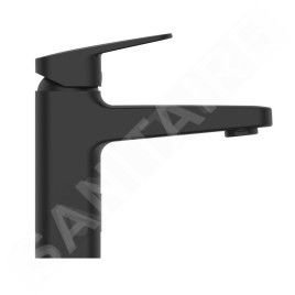 Ideal Standard Ceraplan iX - Mitigeur de lavabo hybride, avec garniture de vidage ClickClack, alimentation par piles, noir