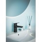 Ideal Standard Ceraplan iX - Mitigeur de lavabo hybride, avec garniture de vidage ClickClack, alimentation par piles, noir