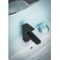 Ideal Standard Ceraplan iX - Mitigeur de lavabo hybride, avec garniture de vidage ClickClack, alimentation par piles, noir