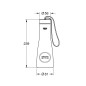 Grohe Blue Home - Bouteille thermo, 450 ml, Cool Sunrise brossé 40848GN0