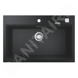 Grohe Éviers - Évier composite K700 avec garniture de vidage automatique, 780x510 mm, noir granite 31652AP0