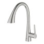 Grohe Zedra - Mitigeur d'évier avec douchette extractible, SmartControl, supersteel 32294DC2 Grohe Zedra - Mitigeur d'évier avec douchette extractible, SmartControl, supersteel 32294DC2