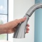 Grohe Zedra - Mitigeur d'évier avec douchette extractible, SmartControl, supersteel 32294DC2 Grohe Zedra - Mitigeur d'évier avec douchette extractible, SmartControl, supersteel 32294DC2