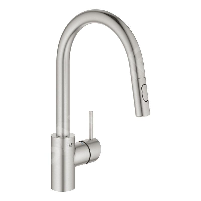 Grohe Concetto - Mitigeur d’évier avec douchette extractible, supersteel 31483DC2 Grohe Concetto - Mitigeur d’évier avec douchette extractible, supersteel 31483DC2