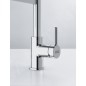 Franke Lina - Mitigeur d'évier FC 6085.031 avec un bras flexible, chrome / noir 115.0626.085 Franke Lina - Mitigeur d'évier FC 6085.031 avec un bras flexible, chrome / noir 115.0626.085