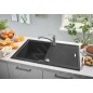Grohe Éviers - Évier composite K400 avec garniture de vidage automatique, 780x500 mm, noir granite 31639AP0 Grohe Éviers - Évier composite K400 avec garniture de vidage automatique, 780x500 mm, noir granite 31639AP0