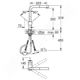 Grohe Minta - Mitigeur d’évier, supersteel 32168DC0