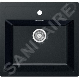 Franke Sirius - Évier en tectonite SID 610, 560x530 mm, noir 114.0264.011