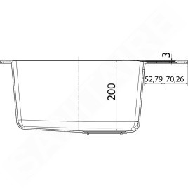 Franke Sirius - Évier en tectonite SID 610, 560x530 mm, noir 114.0264.011