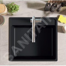 Franke Maris - Évier en fragranit MRG 610-54 FTL, 59x50 cm, noir mat 114.0661.453