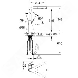 Grohe Essence - Mitigeur d’évier, supersteel 30270DC0