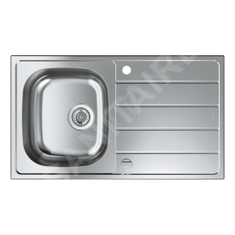Grohe Éviers - Évier K200 avec garniture de vidage automatique, 860x500 mm, inox brossé 31552SD1