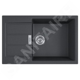 Franke Sirius 2.0 - Évier en Tectonique S2D 611-78 XL, 780x500 mm, noir 143.0617.613