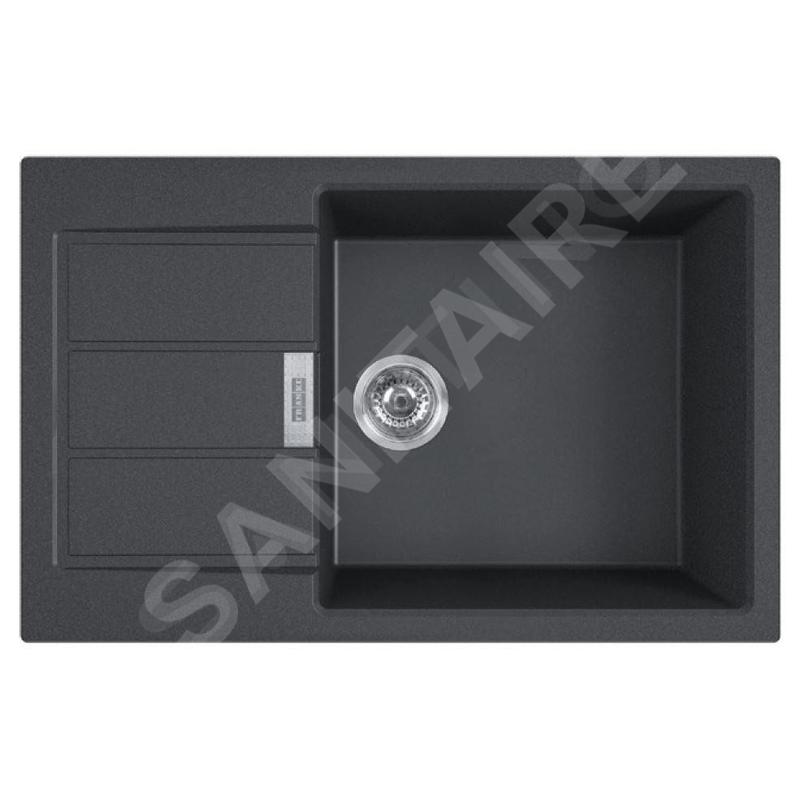 Franke Sirius 2.0 - Évier en Tectonique S2D 611-78 XL, 780x500 mm, noir 143.0617.613 Franke Sirius 2.0 - Évier en Tectonique S2D 611-78 XL, 780x500 mm, noir 143.0617.613