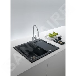 Franke Eos Neo - Mitigeur d'évier FC 0045.501 avec douchette extractible, inox 115.0590.045