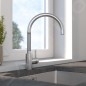 Franke Eos Neo - Mitigeur d'évier FC 0045.501 avec douchette extractible, inox 115.0590.045 Franke Eos Neo - Mitigeur d'évier FC 0045.501 avec douchette extractible, inox 115.0590.045