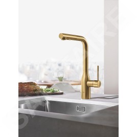 Grohe Essence - Mitigeur d’évier, Cool Sunrise brossé 30270GN0
