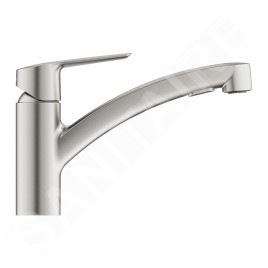 Grohe QuickFix Start - Mitigeur d'évier avec douchette extractible, supersteel 30531DC1