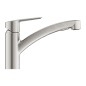 Grohe QuickFix Start - Mitigeur d'évier avec douchette extractible, supersteel 30531DC1