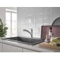 Grohe QuickFix Start - Mitigeur d'évier avec douchette extractible, supersteel 30531DC1
