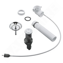 Grohe Garnitures de vidage - Garniture de vidage pour évier, inox brossé 40986SD0