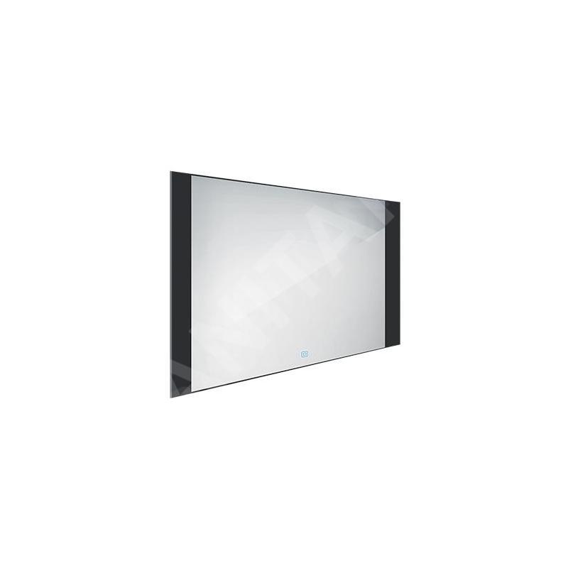 Nimco Miroirs - Miroir avec lumière LED, 1000x600 mm, capteur tactile, aluminium/noir ZPC 41004V-90 Nimco Miroirs - Miroir avec lumière LED, 1000x600 mm, capteur tactile, aluminium/noir ZPC 41004V-90