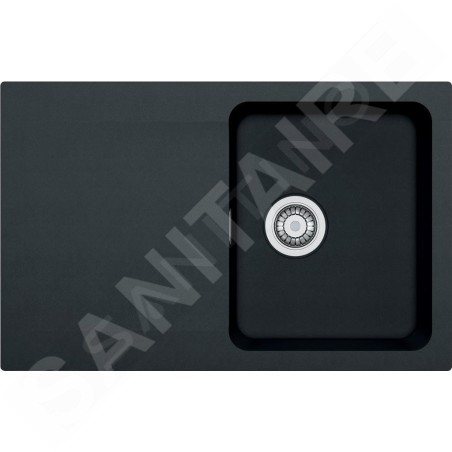 Franke Orion - Évier en tectonite OID 611-78, 780x500 mm, noir 114.0288.588