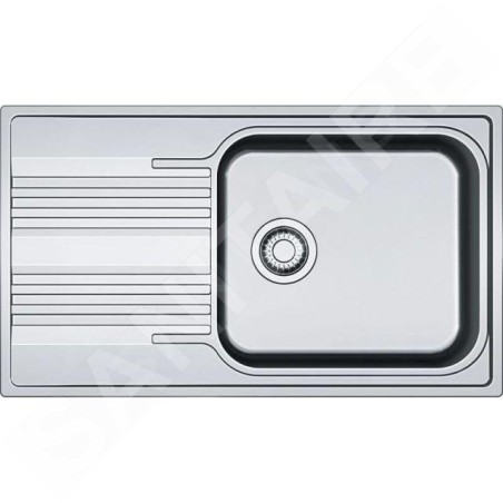 Franke Smart - Évier en inox SRX 611-86 LB, 860 x 500 mm, siphon 101.0395.055