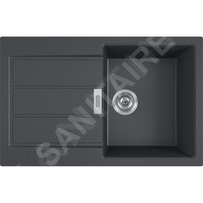 Franke Sirius 2.0 - Évier en Tectonique S2D 611-78, 780x500 mm, noir 143.0613.582 Franke Sirius 2.0 - Évier en Tectonique S2D 611-78, 780x500 mm, noir 143.0613.582