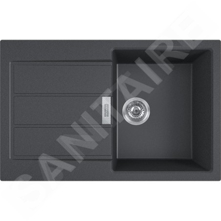 Franke Sirius 2.0 - Évier en Tectonique S2D 611-78, 780x500 mm, noir 143.0613.582