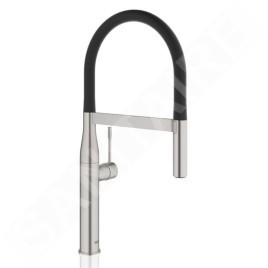 Grohe Essence - Mitigeur d’évier avec bras flexible avec inverseur, supersteel 30294DC0