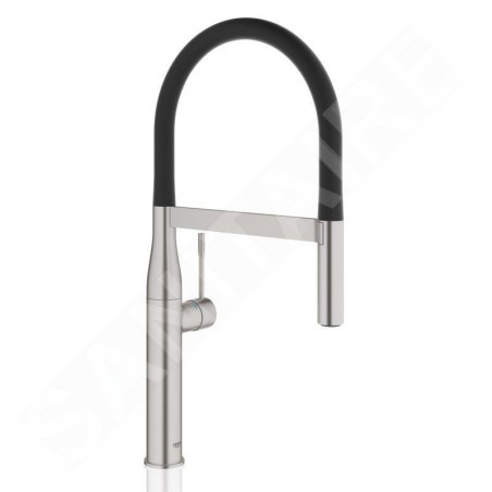 Grohe Essence - Mitigeur d’évier avec bras flexible avec inverseur, supersteel 30294DC0