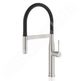 Grohe Essence - Mitigeur d’évier avec bras flexible avec inverseur, supersteel 30294DC0